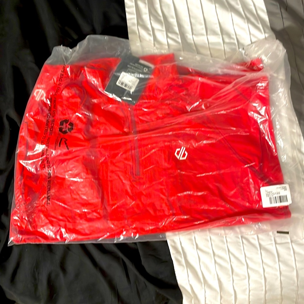 Dare2b Fuse Up II Core Stretch Mid Layer Half Zip Sweat in Red